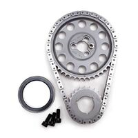 Edelbrock Timing Chain and Gears Hex-A-Just Double Roller Billet Steel Sprockets For Chevrolet Big Block Set EB7334