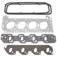 Edelbrock Head Gasket Set Head Gaskets Intake Gaskets Exhaust Manifold Gaskets Valve Cover Gaskets For Ford 351C Set EB7374