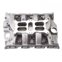 Edelbrock Intake Manifold Performer RPM Air Gap Dual Quad Aluminium Natural Fits Carburetors For Ford Big Block FE EB7505