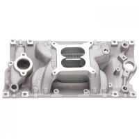 Edelbrock Intake Manifold Performer RPM Air Gap Dual Plane Aluminium Natural Square Bore For Chevrolet Vortec/E-Tec Each EB7516