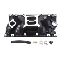 Edelbrock Intake Manifold Performer RPM Air-Gap Dual Plane Aluminium Black 4-barrel Square Bore For Chevrolet 5.7L Vortec EB75163