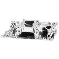 Edelbrock Intake Manifold Performer RPM Air Gap Dual Plane Aluminium EnduraShine Square Bore For Chevrolet Vortec/E-Tec EB75164