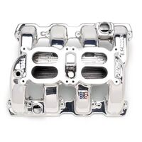 Edelbrock Intake Manifold Dual Quad EnduraShine 4-barrel Square Bore EGR For Chrysler For Dodge 5.7L Hemi EB75284