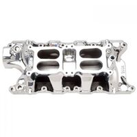 Edelbrock Intake Manifold Performer RPM Air Gap Dual Quad Aluminium EnduraShine Square Bore For Ford 260 289 302 EB75354