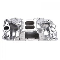 Edelbrock Intake Manifold Performer RPM Air Gap Dual Plane Polished Square Bore For Chevrolet Big Block Rectangle Port EB75621