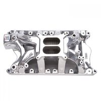 Edelbrock Intake Manifold Performer RPM Air Gap Dual Plane Aluminium Polished Square Bore For Ford 351W Each EB75811