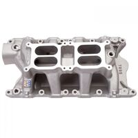 Edelbrock Intake Manifold RPM Air Gap Dual Quad Aluminium Natural Square Bore For Ford 351W Each EB7585