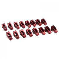 Edelbrock Rocker Arms Full Roller Aluminium Red 1.7 Ratio for Use with 7/16 in. Stud Set of 16 EB77790