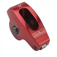 Edelbrock Rocker Arm Full Roller Stud Mount 1.7 Ratio Aluminium Red Anodized For Chevrolet Big Block Each EB77791