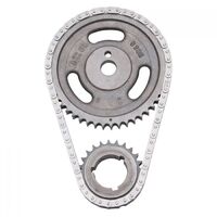 Edelbrock Timing Chain and Gear Set Performer-Link Double Roller Iron/Steel Sprockets For Oldsmobile V8 Set EB7813