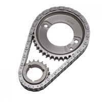 Edelbrock Timing Chain and Gear Set Performer-Link Double Roller Iron/Steel Sprockets For Buick For Oldsmobile For Pontiac V6 EB7829