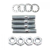 Edelbrock Carburetor Mounting Studs/Nuts/Washers Steel Cadmium Plated 5/16 in.-18 Thread 1.375 in. Length Set of 4 EB8008