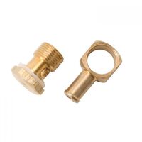 Edelbrock Fitting Carburetor Inlet 5/8 in.-20 Banjo to 3/8 in. Hose Barb Brass Natural Each EB8089