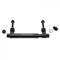 Edelbrock Carburetor Feed Lines Adjustable Fuel Logs Billet Aluminium Black Anodized Kit EB8100