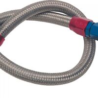 Edelbrock Fuel Pump to Carb Hose -6 AN Braided Stainless Hose For Dodge For Chevrolet Each EB8123