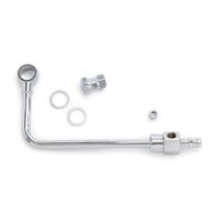 Edelbrock Fuel Line Chrome Steel EPS Carburetor Banjo-Style 3/8 in. Hose Barb Inlet Kit EB8126