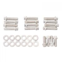 Edelbrock Intake Manifold Bolts Steel Cadmium 12-Point Head Washers For Chevrolet W-Series 348 409 Kit EB8509