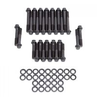 Edelbrock Cylinder Head Bolts Chromoly Black Oxide Hex Head Washers AMC 304-401 Kit EB8532