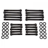 Edelbrock Cylinder Head Bolts Chromoly Black Oxide Hex Head Washers 7/16 in. Thread Size For Ford 4.7L 5.0L Kit EB8552