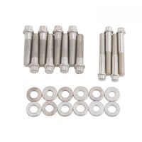 Edelbrock Intake Manifold Bolts Steel 12-Point Head Washers Use On RPM Air-Gap Intake Manifold Only For Ford 351C Kit EB8565