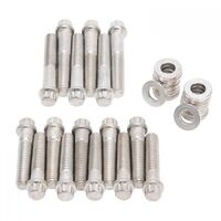 Edelbrock Intake Manifold Bolts Steel 12-Point Head Washers For Ford For Lincoln For Mercury 429 460 Kit EB8569