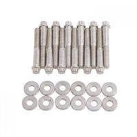 Edelbrock Intake Manifold Bolts Steel Cadmium 12-Point Head Washers For Ford For Mercury 351W Kit EB8584