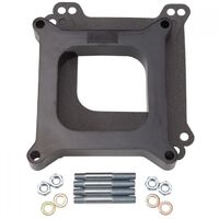 Edelbrock Carburetor Spacer Phenolic 1 in. Thick Open Square Bore Each EB8710