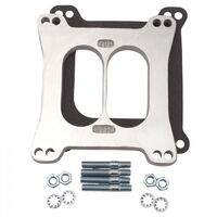 Edelbrock Carburetor Spacer Aluminium .500 in. Thick Divided-Wall Square Bore Each EB8715