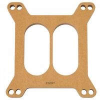 Edelbrock Carburetor Spacer Wood Fiber Laminate .500 in. Thick Divided Plenum Square Bore Each EB8722