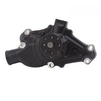 Edelbrock Water Pump Mechanical Short High-Volume Aluminium Black Powdercoated For Chevrolet Small Block Each EB88103