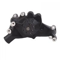 Edelbrock Water Pump Mechanical Long High-Volume Aluminium Black Powdercoated For Chevrolet Big Block Each EB88513