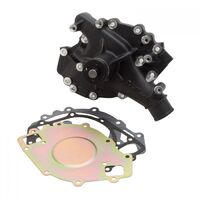 Edelbrock Water Pump Mechanical High-Volume Aluminium Black Clockwise For Ford 385 Series Big Block 429 460 Each EB88663