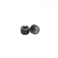 Edelbrock Plug Fittings Internal Allen Head 1/8 in. NPT Steel Gloss Black Pair EB9129