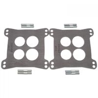 Edelbrock Heat Insulator Gaskets for EDL Dual-Quad Manifold Use Nitrile Rubber Composite Square Bore 4-Hole Kit EB9267