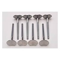 Edelbrock Valves Exhaust Stainless Steel 1.660 in. Diameter .341 in. Stem For Pontiac V8 Set of 8 EB9782