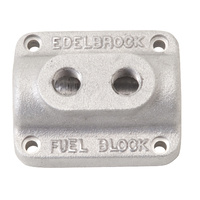 Edelbrock Dual Outlet Fuel Block Kit ED1280