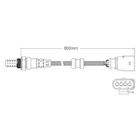 Post-Cat oxygen sensor for Skoda Fabia CAVE 4-Cyl 1.4 Turbo 7/10 on