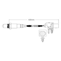 Pre-Cat Cyl 1-3 oxygen sensor for Porsche Cayenne M55.01 6-Cyl 3.6 2/07 on