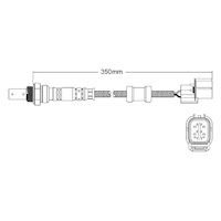 Pre-Cat oxygen sensor for Honda Integra Type-R K20A2 4-Cyl 2.0 44288