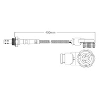 Pre-Cat oxygen sensor for Mercedes Benz 300 R129 M104.981 6-Cyl 3 9/89-6/93