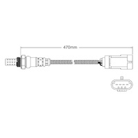 Post-Cat oxygen sensor for Renault Clio K4M 748 4-Cyl 1.6 6/98-10/07