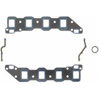 Fel-Pro Gasket Intake Manifold 1.38 in. x 1.85 in. to 1.66 in. x 3.03 in. 060 in. Thick For Chevrolet Small Block Set