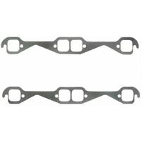 Fel-Pro Exhaust Gaskets Header Steel Core Laminate Square Port For Chevrolet Small Block Set