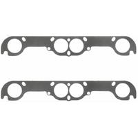 Fel-Pro Exhaust Gaskets Header Steel Core Laminate Round Port For Chevrolet Small Block 18 Degree Adapter Plate Set