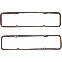 Fel-Pro Valve Cover Gaskets Blue Stripe Cork/Rubber For Chevrolet Small Block Pair