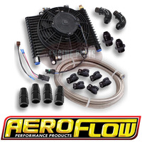 Aeroflow Auto Transmission Oil Cooler Kit For Ford C4 3-Speed Pan Fill