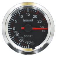 Autotecnica boost gauge 52mm black for Mitsubishi Pajero NS 4M41T 3.2 Diesel