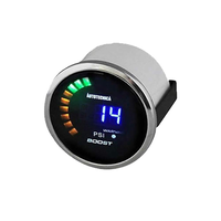 Autotecnica Electronic Turbo Boost Gauge LCD Digital Dual Display Black 52mm GLDB