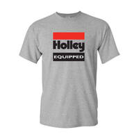 Holley Equipped Logo T-Shirt Grey Men's