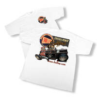 Holley T-Shirt Short Sleeve Cotton White Speed and Power Equipped Logo Men's Large HL10000-LGHOL